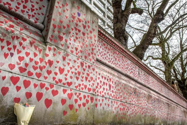 The Covid Memorial Wall in London