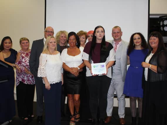 Staff from Richmond House at the Hospice in your Care Home Awards in 2019