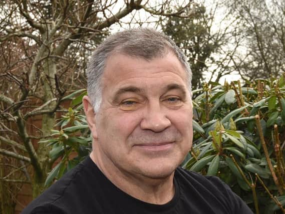 Shaun Wane at his Standish home earlier this year