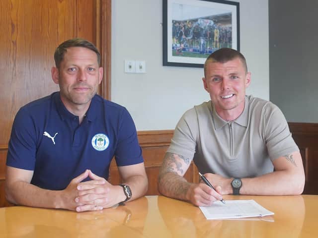 Max Power rejoins Latics, watched by boss Leam Richardson