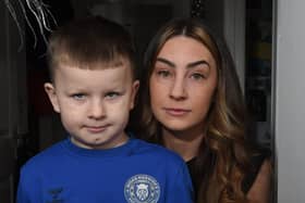 Alicia Sherman from the Justice for Reggie campaign with her son Ethan