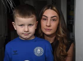 Alicia Sherman from the Justice for Reggie campaign with her son Ethan