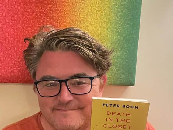 Peter Boon with his new book
