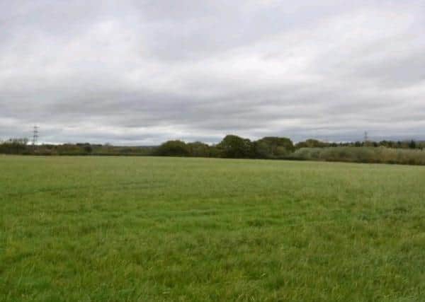 The green belt land where the building work could take place