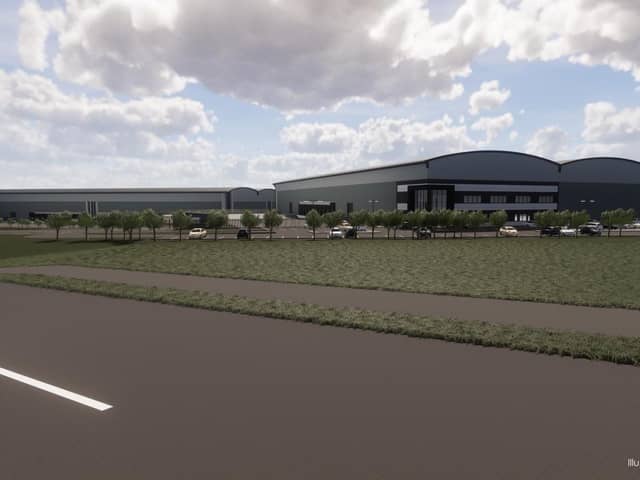 An illustrative view of how the logistics hub could look