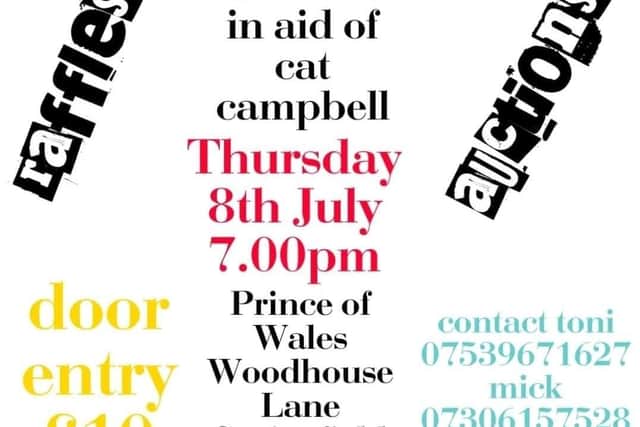 Details of the fundraising event in memory of Cat Campbell