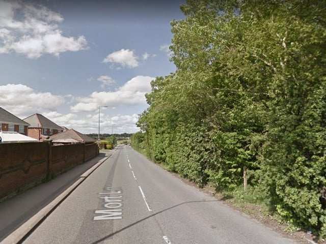 Mort Lane in Tyldesley has been closed in both directions. Pic: Google Street View