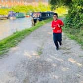 Dilan Patel out on a run to raise money for Save the Children