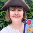 Susan Brownrigg with her new book for children