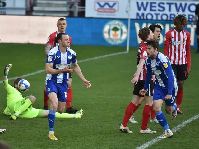 Max Power can only watch on as Latics beat Sunderland 2-1 at the end of last term