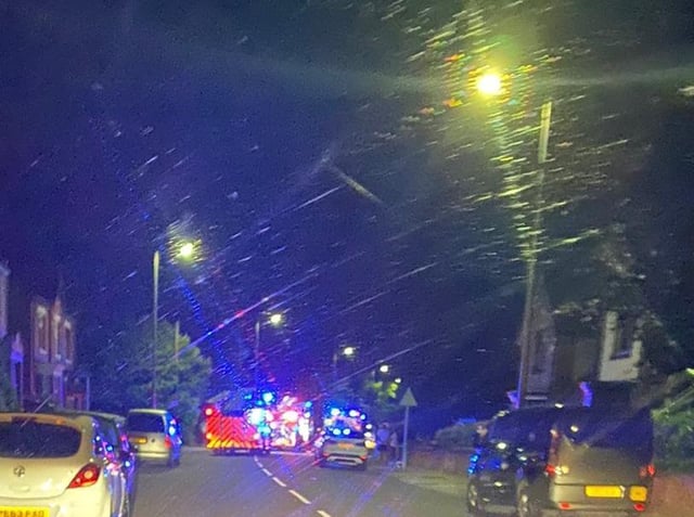 Emergency services on Orrell Road