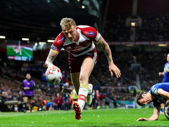 Dom Manfredi scored two tries in the 2018 Grand Final