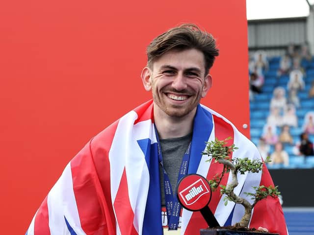 Harry Coppell after his success