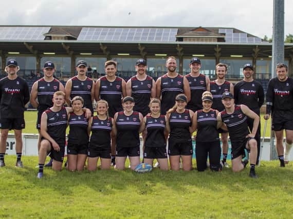 The Wigan Touch Warriors team at Banbury