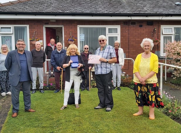 John Kay receiving the Heart of the Community award