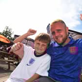 England fans watching the game