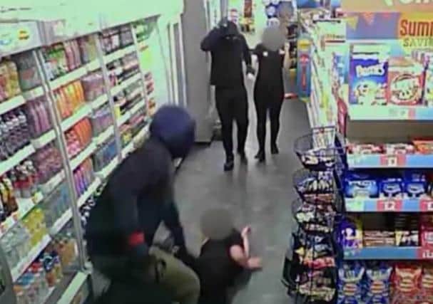 CCTV from one of the shop raids