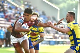 Kai Pearce-Paul in action at the DW Stadium