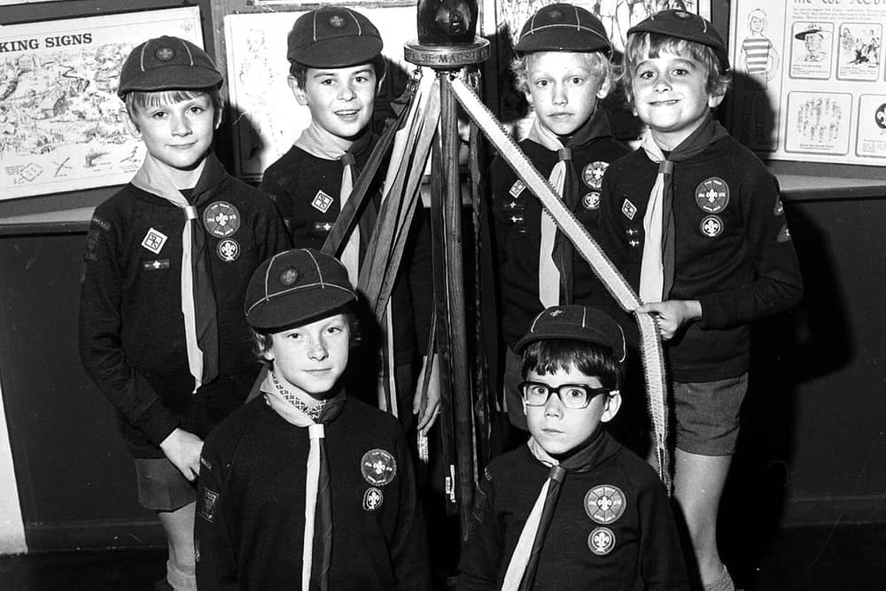 St John's Cub Scouts in Wigan in 1976