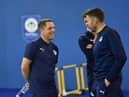 Leam Richardson and James Beattie in pre-season training