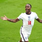 England's top scorer Raheem Sterling