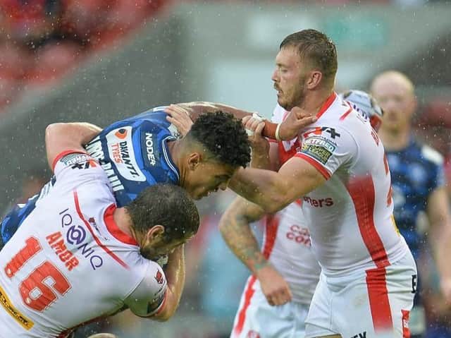 Kai Pearce-Paul and Willie Isa were sinbinned in the derby