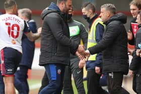 Bolton boss Ian Evatt and his No.2 - Latics legend Peter Atherton