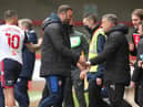 Bolton boss Ian Evatt and his No.2 - Latics legend Peter Atherton