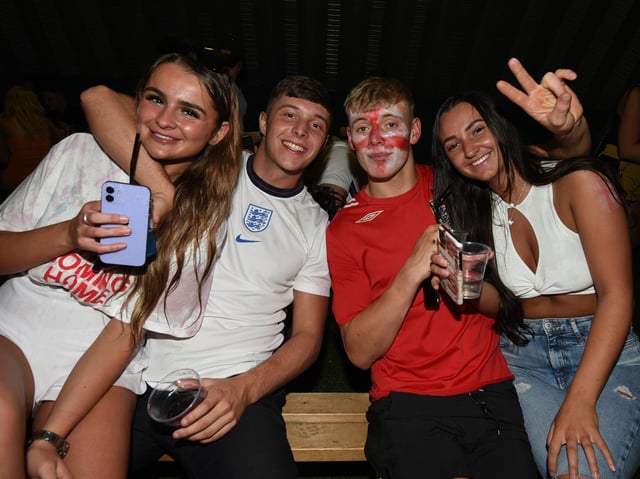 England fans after the match