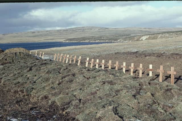 Graves at Teal Inlet