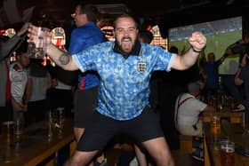 England fans at Party Haus, King Street celebrate the win