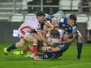 Action from the derby