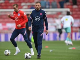 Graeme Jones on England duty