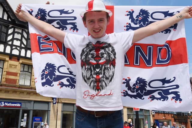 Jordan Gaskell has been walking around Wigan dressed in England gear this week