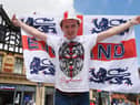 Jordan Gaskell has been walking around Wigan dressed in England gear this week