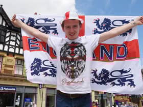 Jordan Gaskell has been walking around Wigan dressed in England gear this week