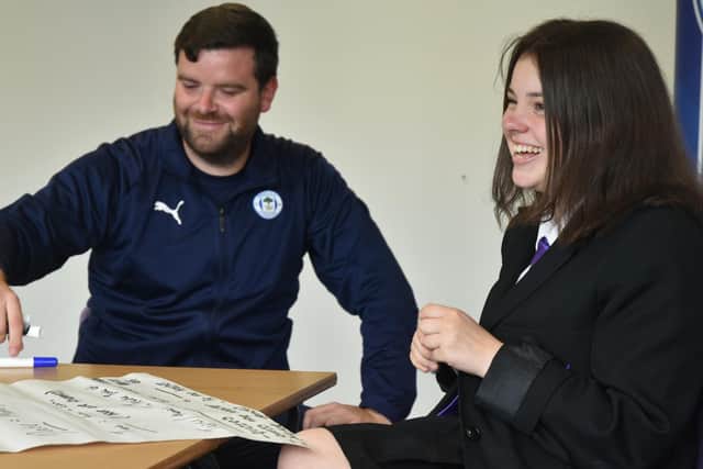 Atherton High School pupil Jasmine Marland says the Latics Trust’s Premier League Inspires programme helped improve her mental health