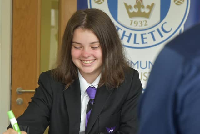 Atherton High School pupil Jasmine Marland says the Latics Trust’s Premier League Inspires programme helped improve her mental health