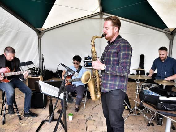 The recent outdoor jazz gig at Haigh Woodland Park