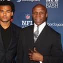 Chris Eubank pictured with his son Sebastian