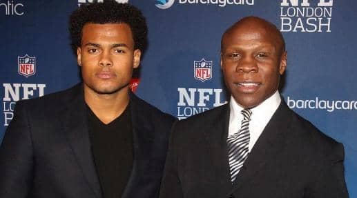 Chris Eubank pictured with his son Sebastian
