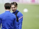 Jack Grealish trains with the England squad in preparation for the final of Euro 2020