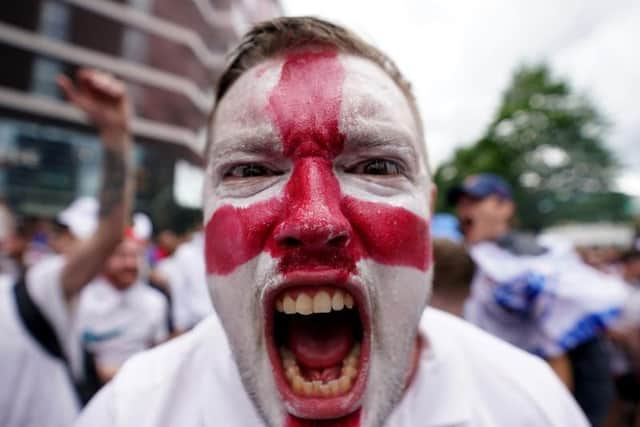 An England fan at Wembley