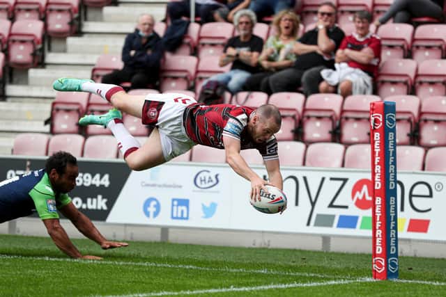 Liam Marshall goes close. Picture: SWPIx