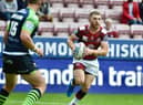 Jackson Hastings playing against Huddersfield
