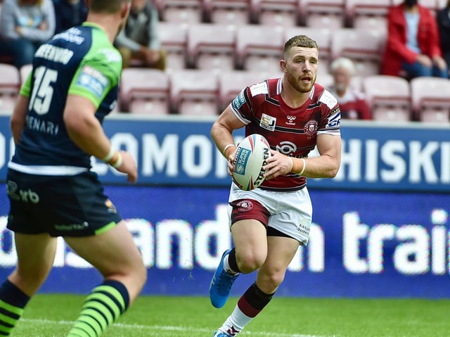 Jackson Hastings playing against Huddersfield