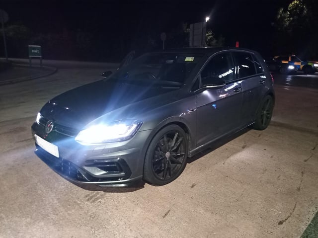 The stolen VW Golf