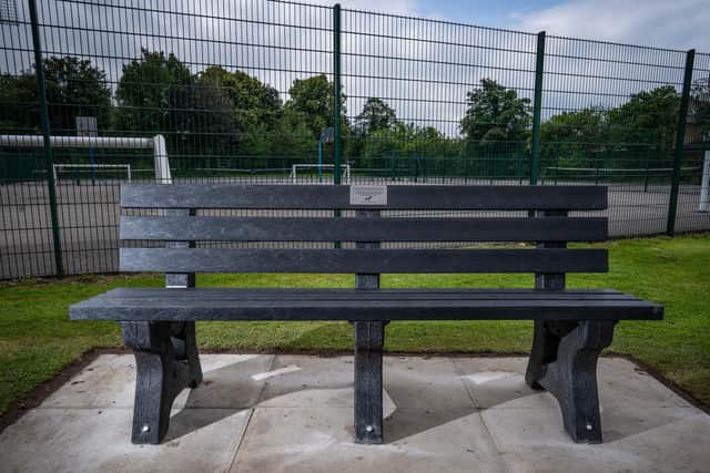New benches have been installed in parks across Wigan made out of plastic plant pots