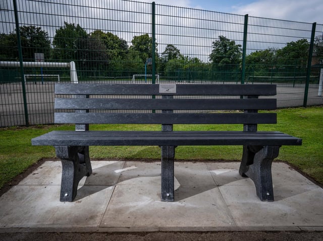 New benches have been installed in parks across Wigan made out of plastic plant pots