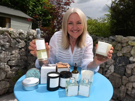 Jane Thorpe with her products